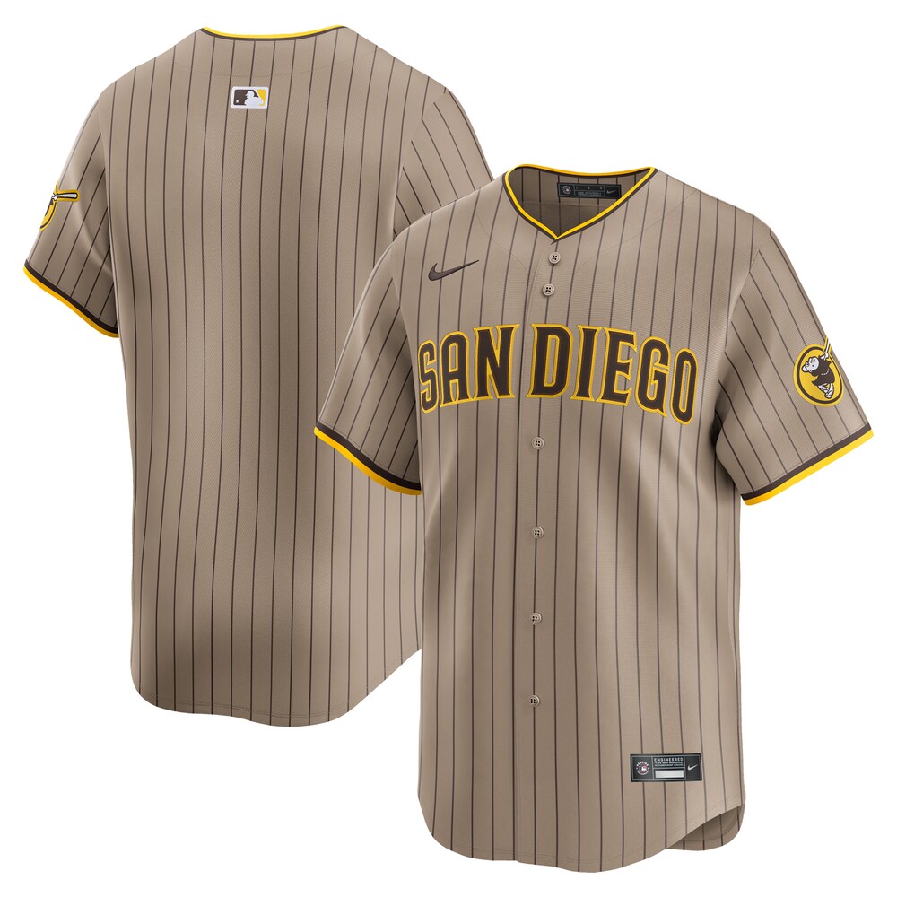 San Diego Padres Alternate Limited Jersey Khaki Swag Jersey